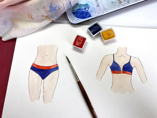 Illustrations pour une entreprise de culottes de règles