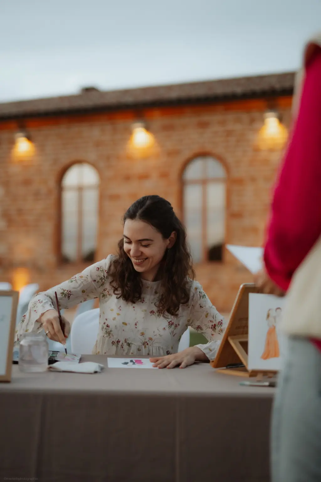 Live painting à l'aquarelle : peinture d'invités en direct (© Marion B. Photographie) Live painting à l'aquarelle : peinture d'invités en direct (© Marion B. Photographie)